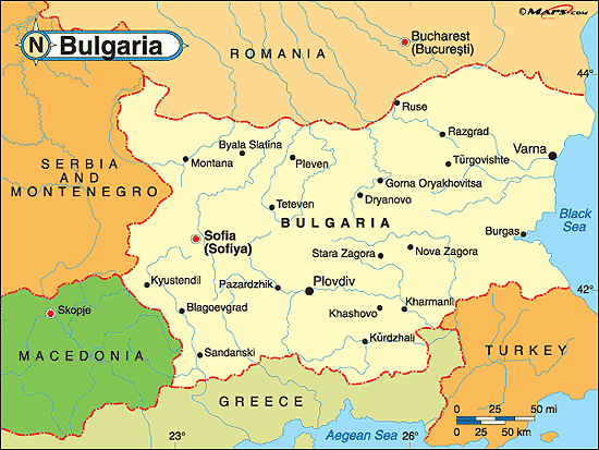 Bulgaria Map