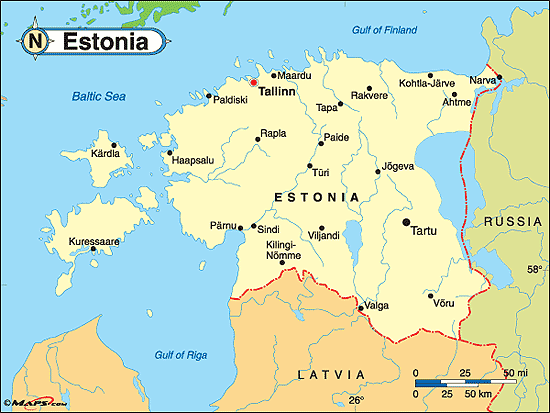 Estonia Map