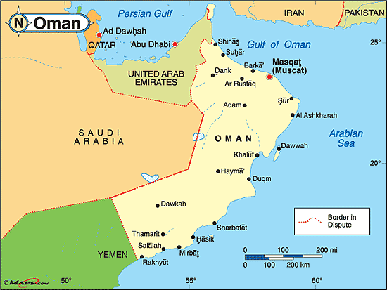 Oman Map