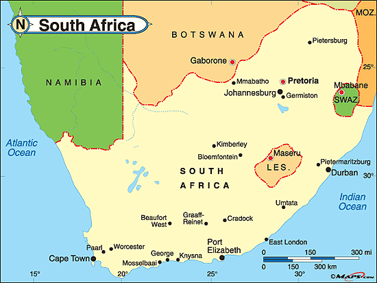 South Africa Map